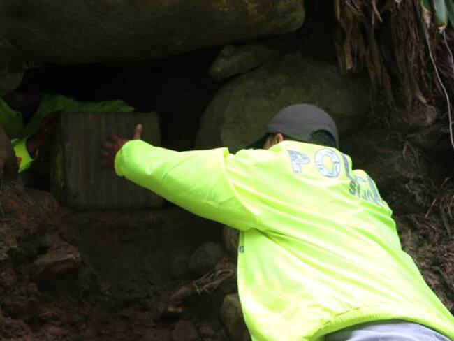 Escondían 720 kilos de marihuana en una cueva