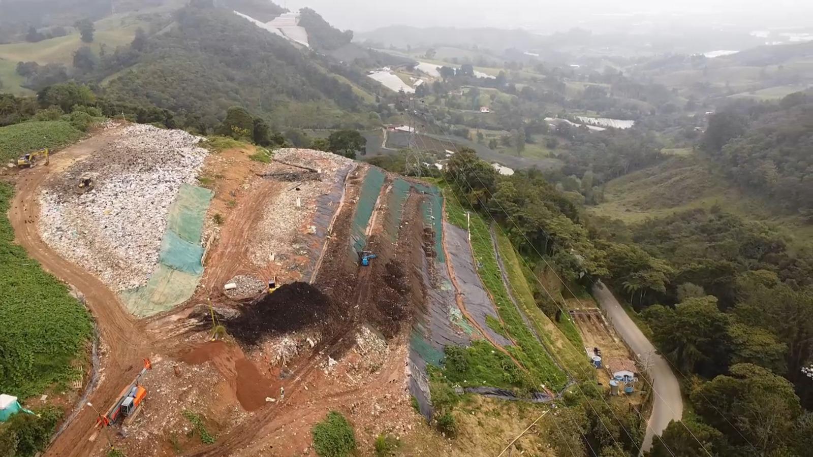 Relleno sanitario de La Ceja. Foto: Alcaldía Municipal.