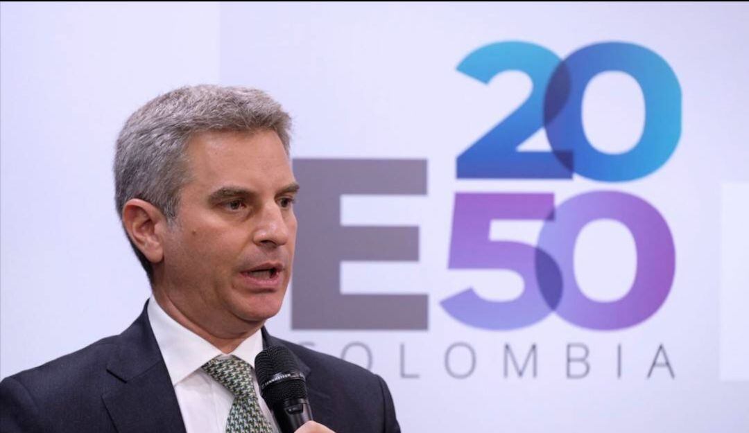   Ministro de Ambiente, Carlos Eduardo Correa durante la COP26 