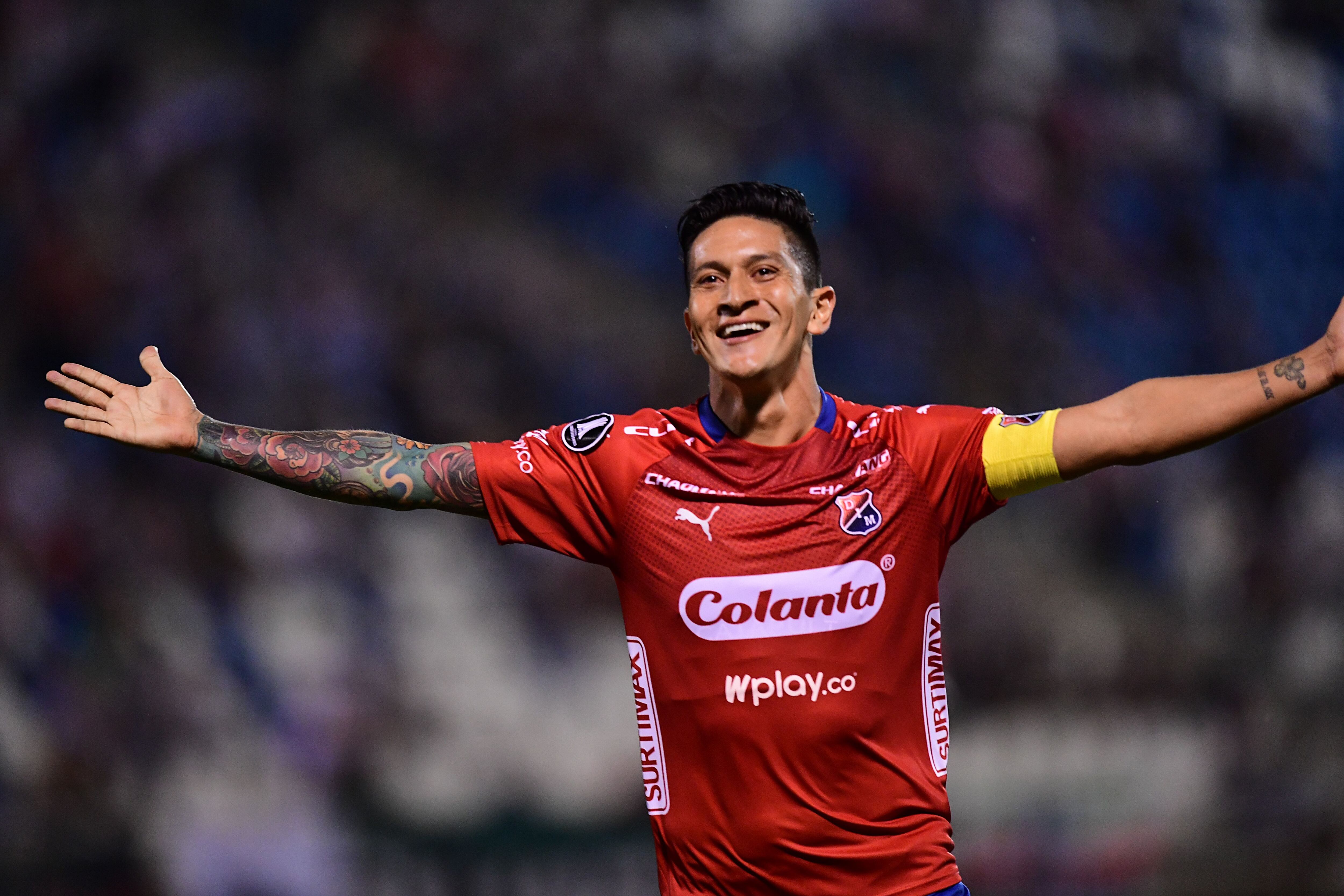 Germán Cano es el goleador histórico del Medellín con 129 goles. (Photo credit should read MARTIN BERNETTI/AFP via Getty Images)