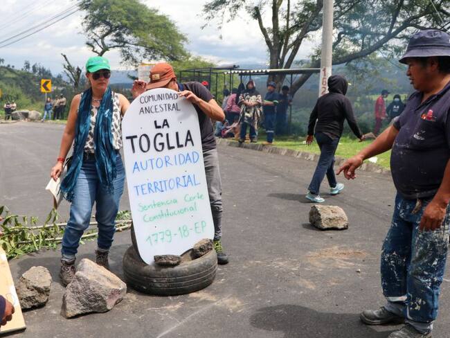Protestas en el Ecuador.