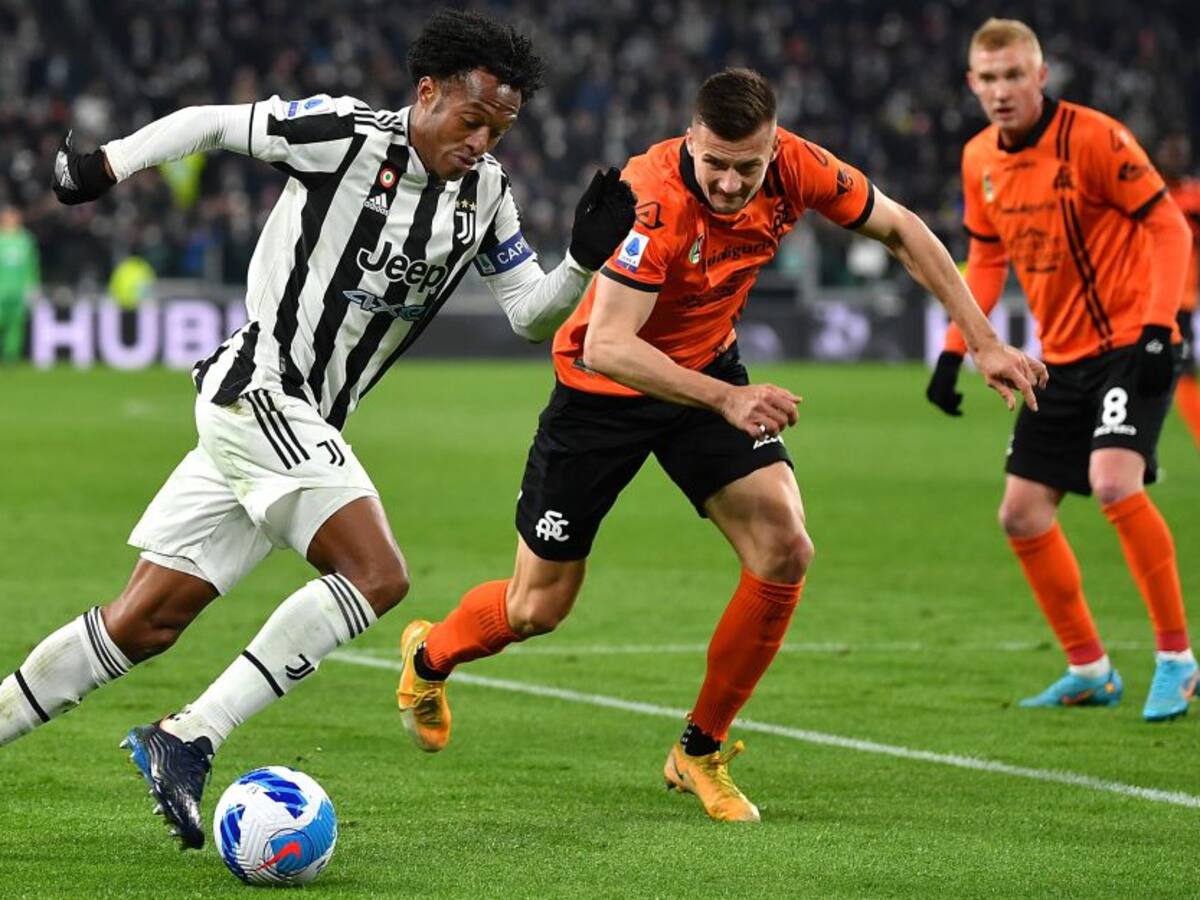 Cuadrado presente en la victoria de la Juventus ante Spezia