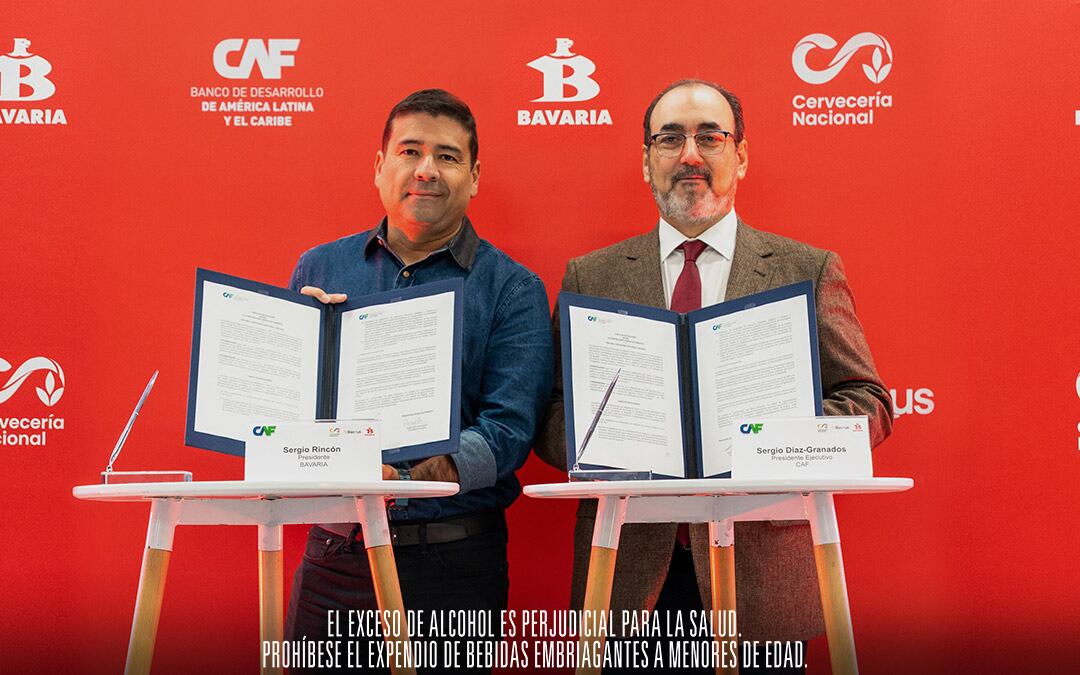 Bavaria firma alianza con la CAF para impulsar la inclusión financiera y digitalización de pequeños empresarios en LATAM