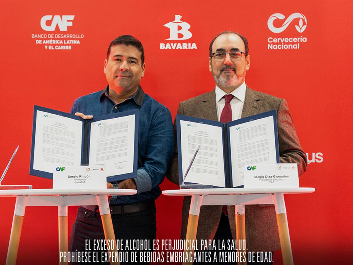Bavaria firma alianza con la CAF para impulsar la inclusión financiera y digitalización de pequeños
