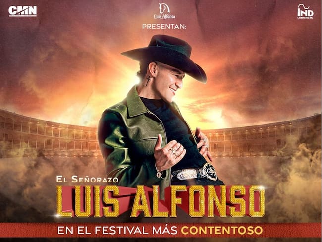 Cartel concierto Luis Alfonso en Bogotá.