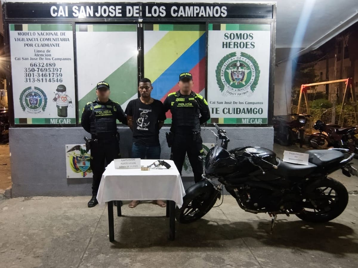 Capturado presunto delincuente con amplio prontuario criminal en el barrio San José de los Campanos