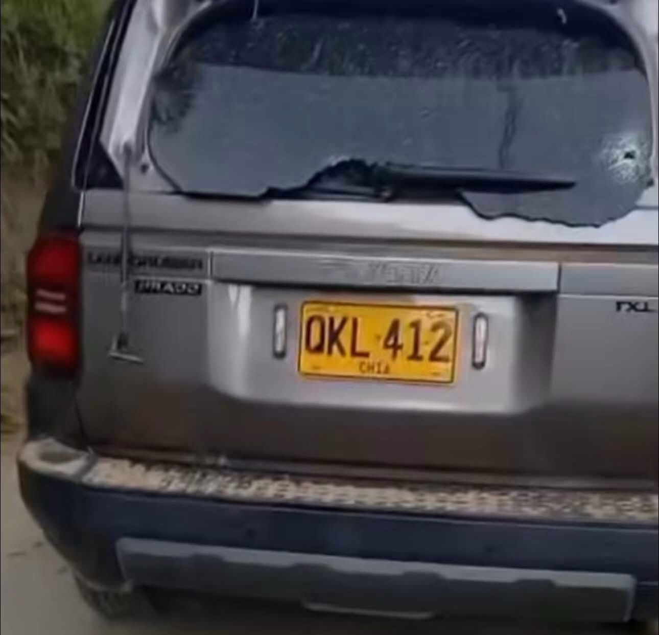 Atacan caravana de la Policía en zona rural de Ocaña, Norte de Santander. / Foto: Cortesía.