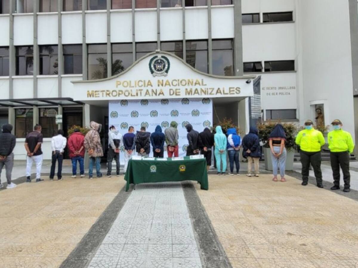 Desmantelada presunta banda de microtráfico en Manizales