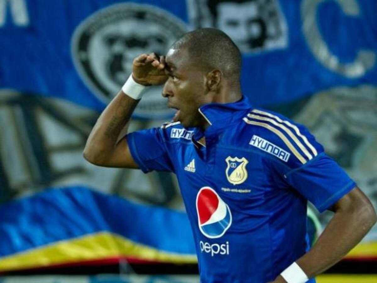 Wason Rentería se goza su gol ante Guaraní.