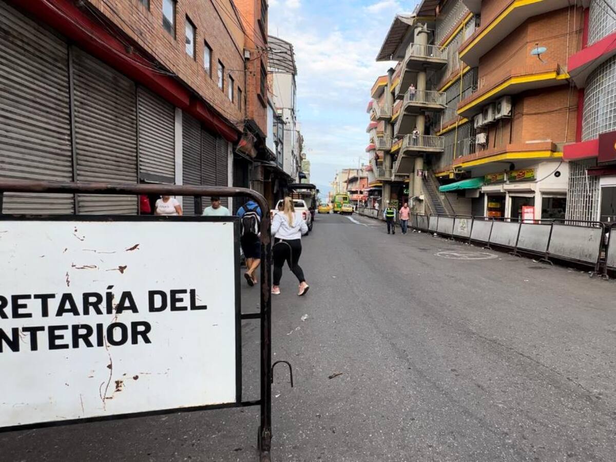 Despejaron los alrededores de la plaza de mercado central