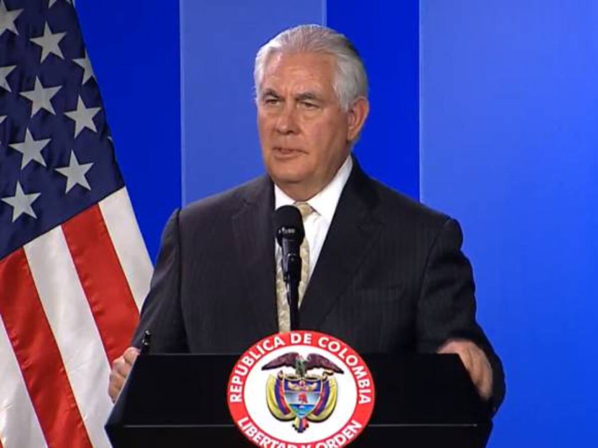 “Trabajaremos para encontrar una salida a crisis venezolana": Tillerson