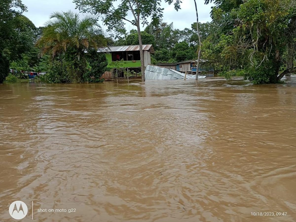 Emergencia por desbordamiento en el río Chagüí