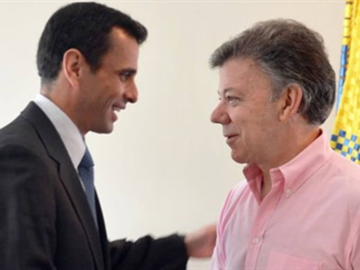 Resumen 10:30 am: Proceso de paz, uno de los temas entre Capriles y Juan Manuel Santos