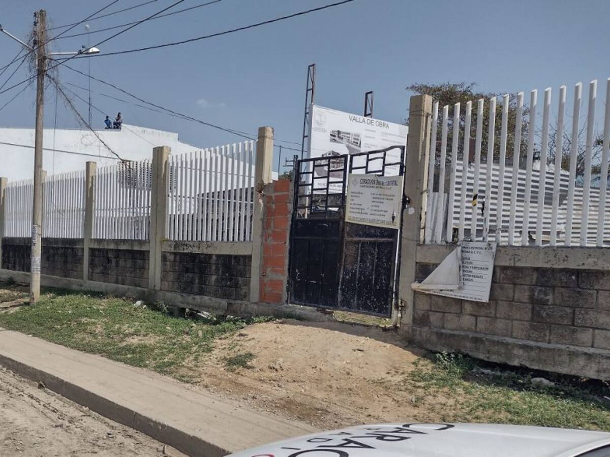 Iniciaron obras de mejoramiento en I.E. San Felipe Neri de Cartagena