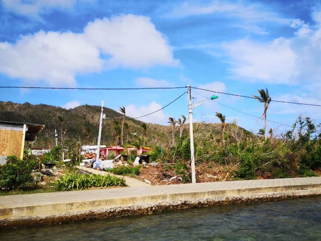 Santa Catalina, isla golpeada por huracán Iota 