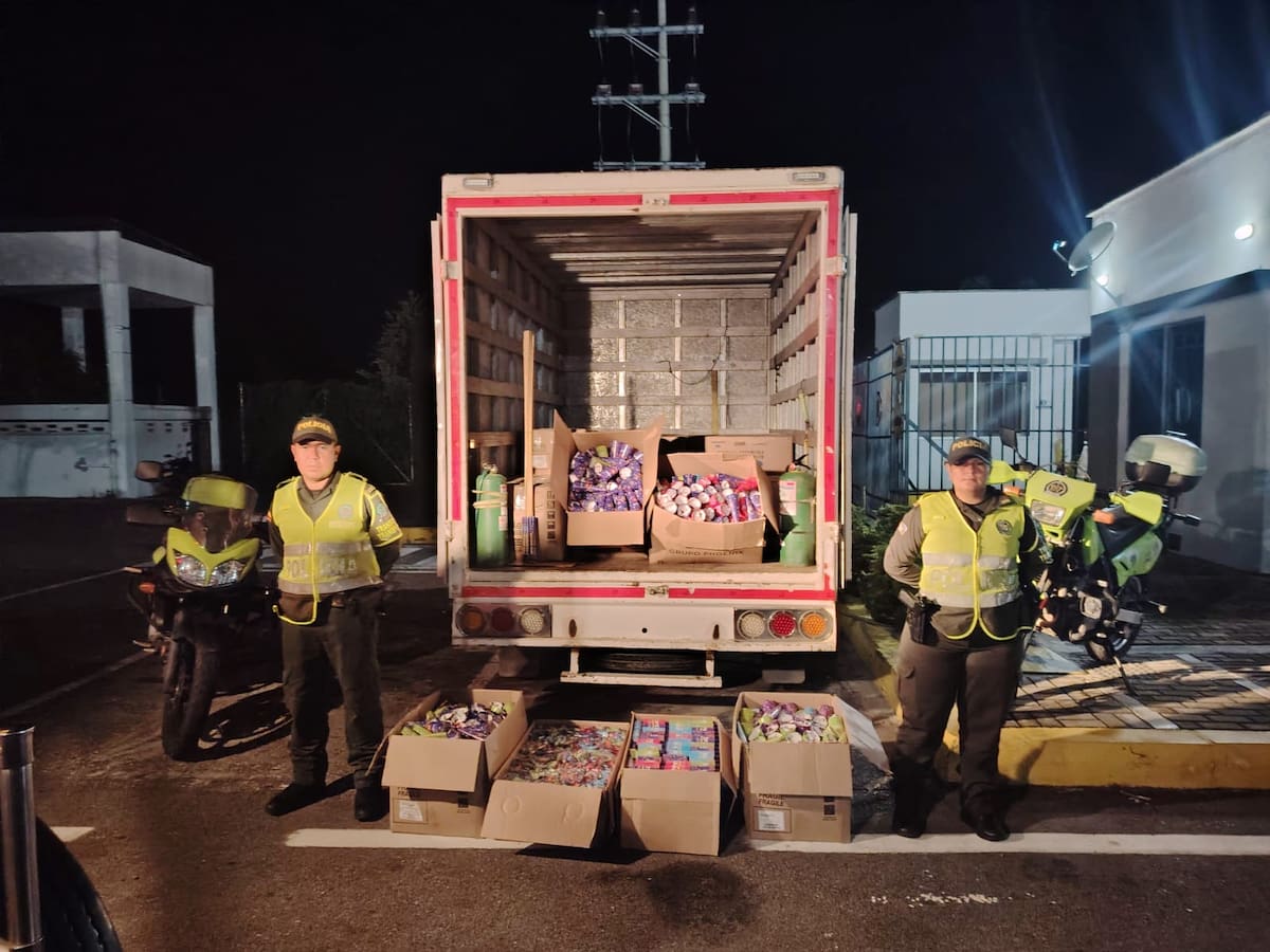 Incautan cargamento de pólvora en vías del Tolima