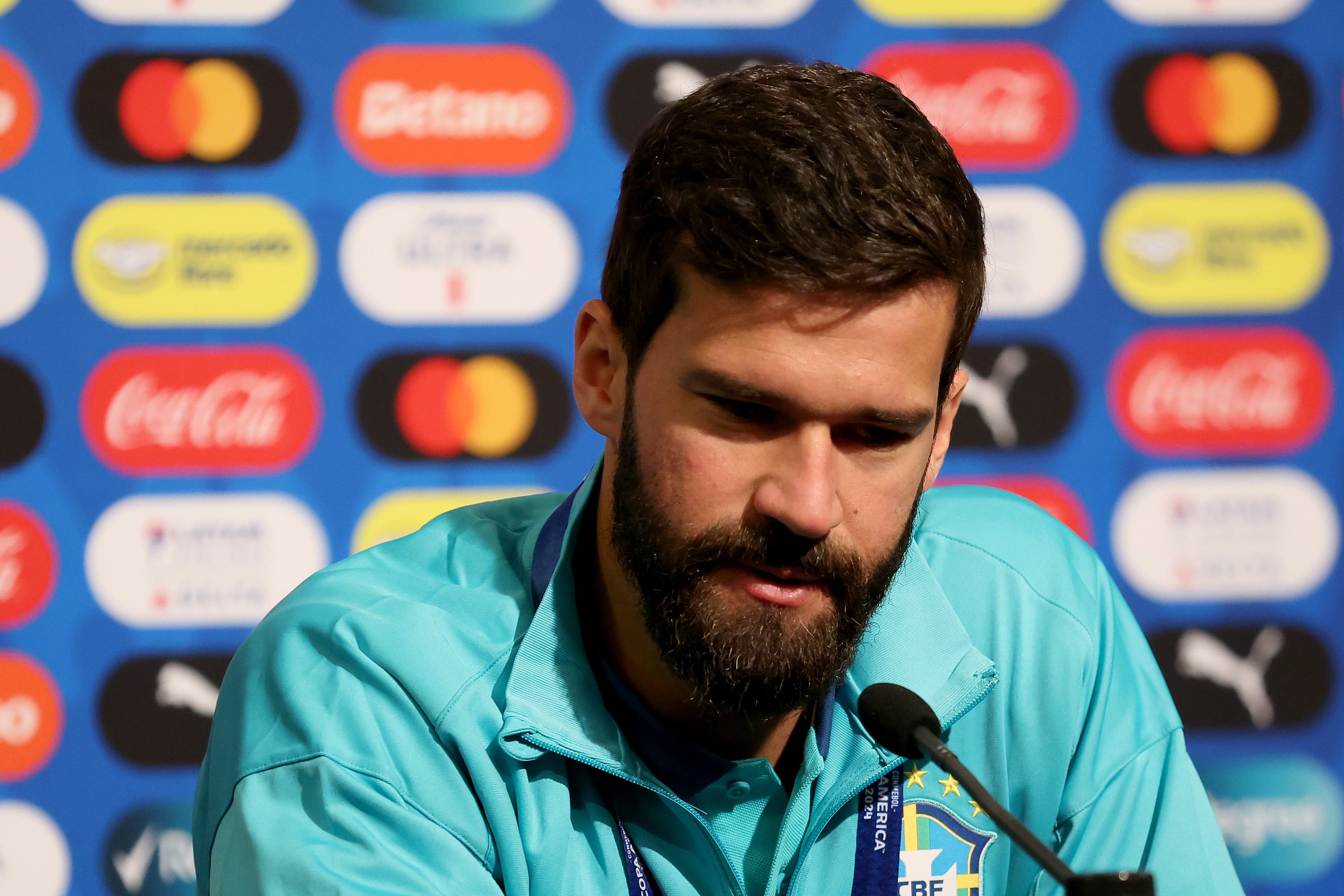 Alisson Becker.  (Photo by Ezra Shaw/Getty Images)