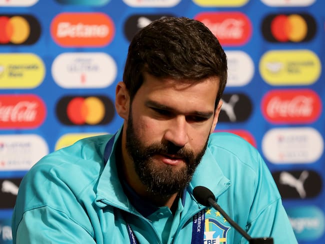 Alisson Becker.  (Photo by Ezra Shaw/Getty Images)