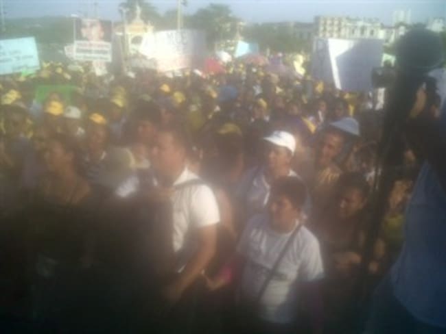 Protestas en Cartagena por condena contra empresaria del chance Enilse López