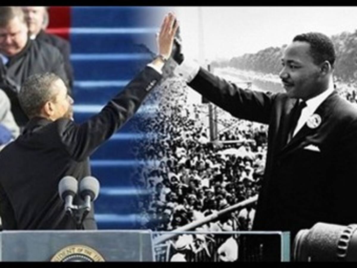 Obama en la sombra de Martin Luther King