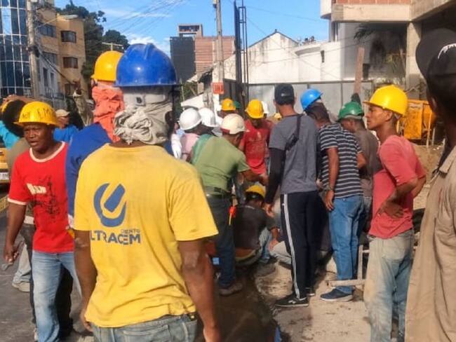 Obrero resultó herido tras la caída de un andamio en Cartagena