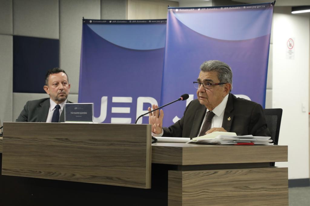 Comparecencia general (r) Iván Ramírez / Foto: Jurisdicción Especial para la Paz