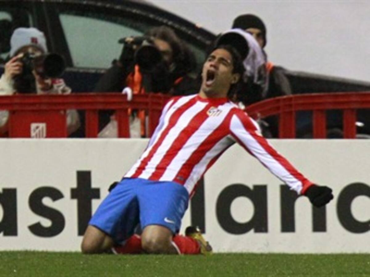Falcao marcó doblete en la victoria de Atlético de Madrid ante el Bilbao