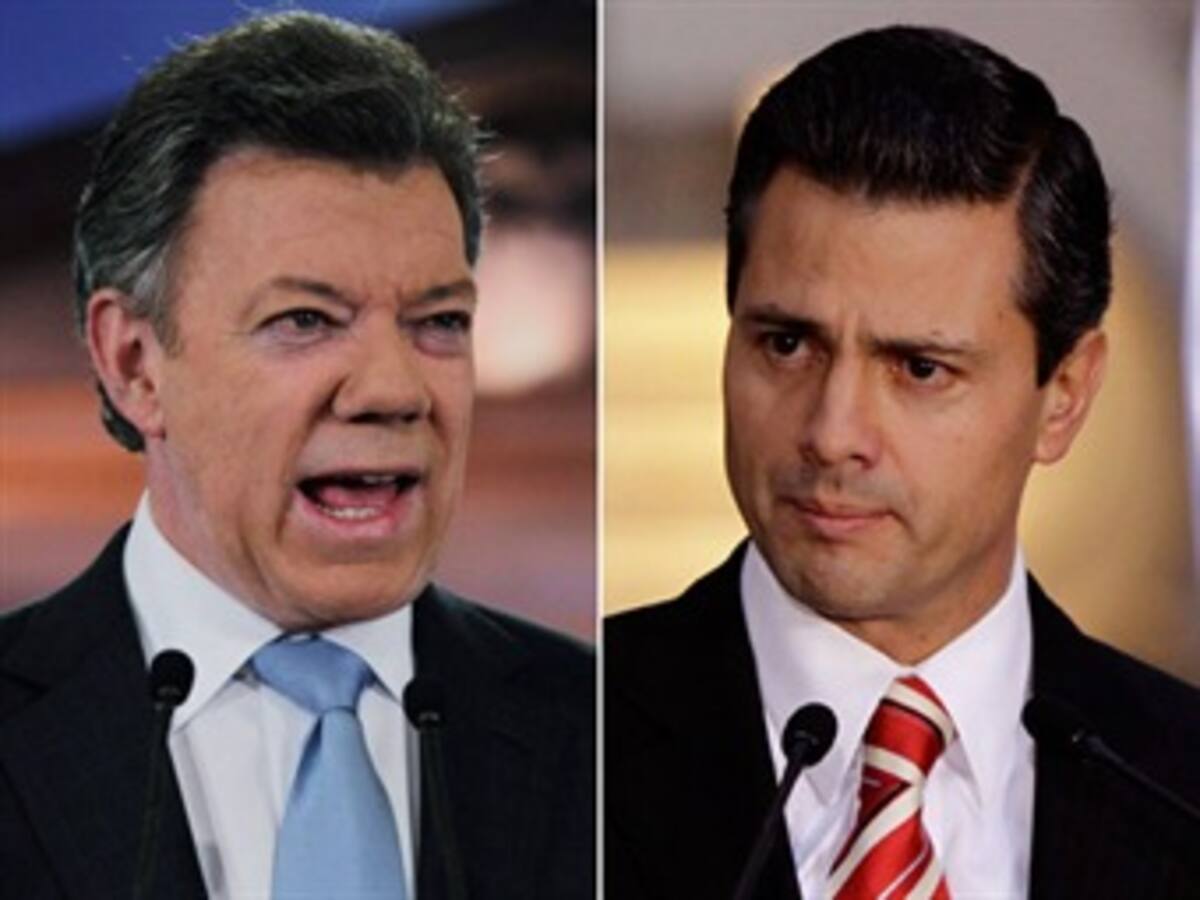 Narcotráfico, seguridad y eliminación de visas, temas claves en reunión Santos - Peña Nieto