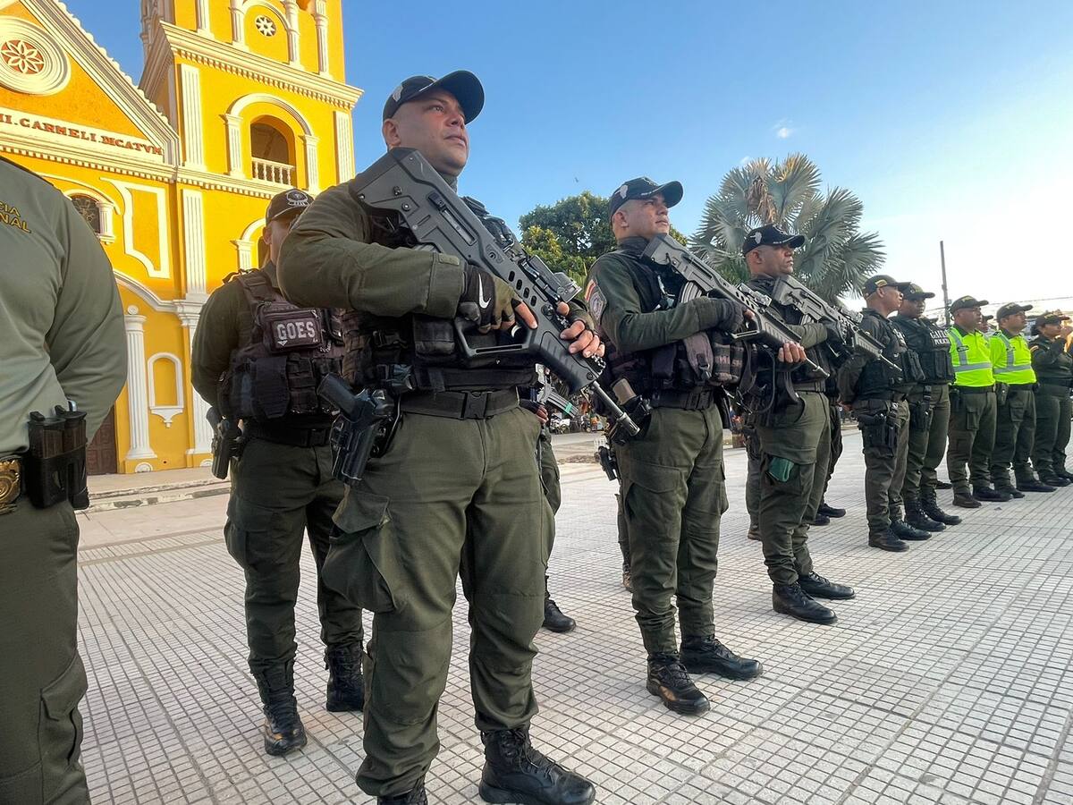 En Bolívar 615 policías brindarán seguridad durante celebración de la virgen del Carmen