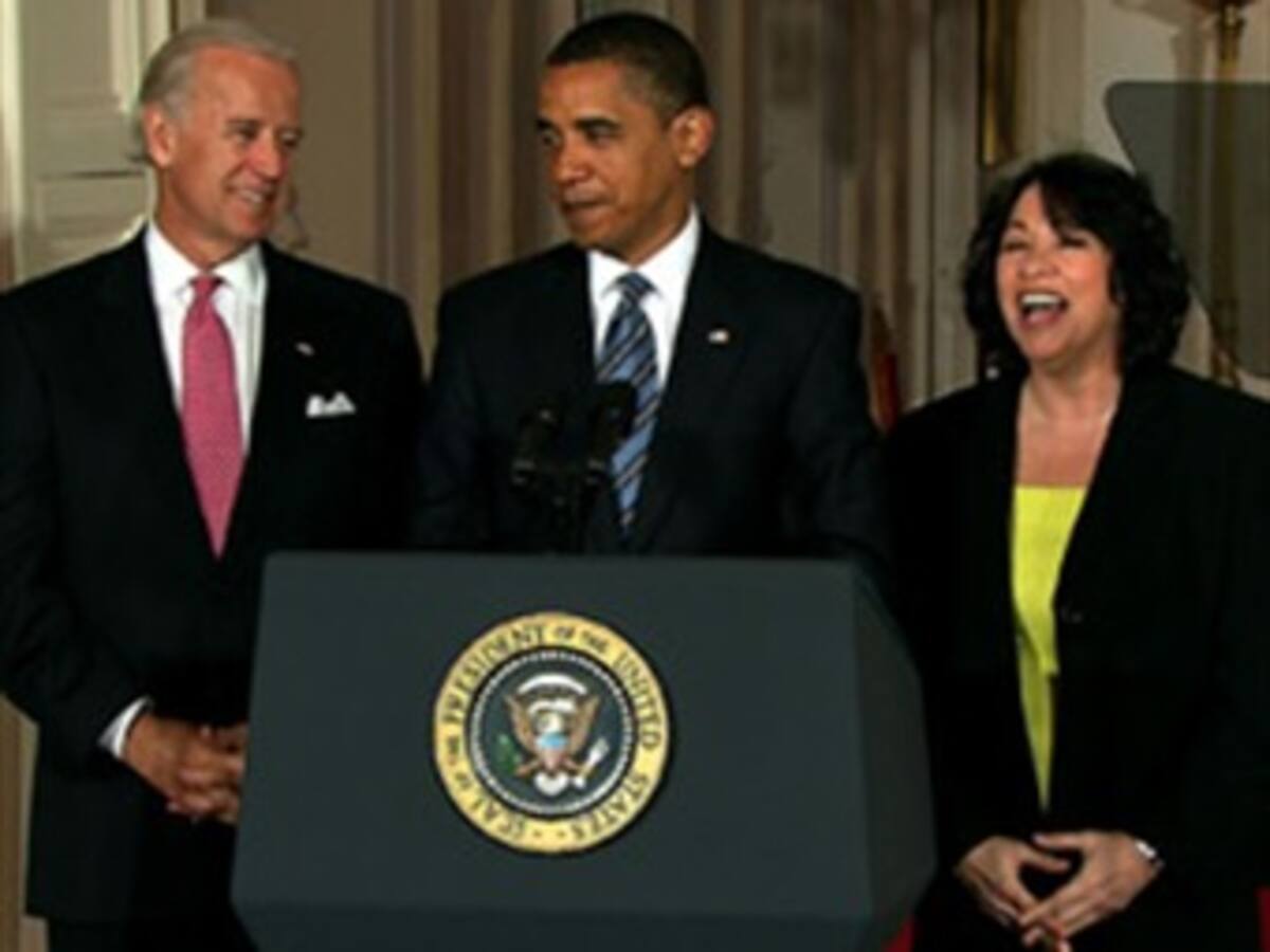 Obama designó a primera jueza hispana para Corte Suprema de EEUU