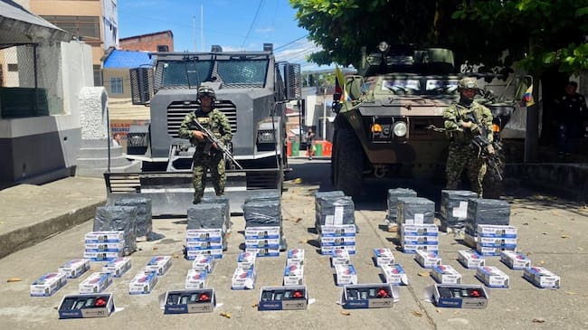 Los elementos incautados tenían un valor superior a los 40 millones de pesos. Crédito:Ejército Nacional.