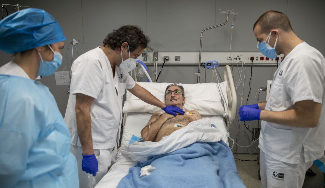 Paciente de COVID-19 en hospital de Madrid