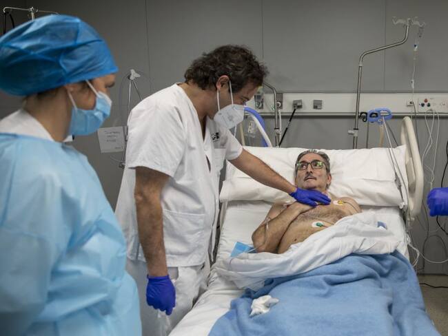 Paciente de COVID-19 en hospital de Madrid