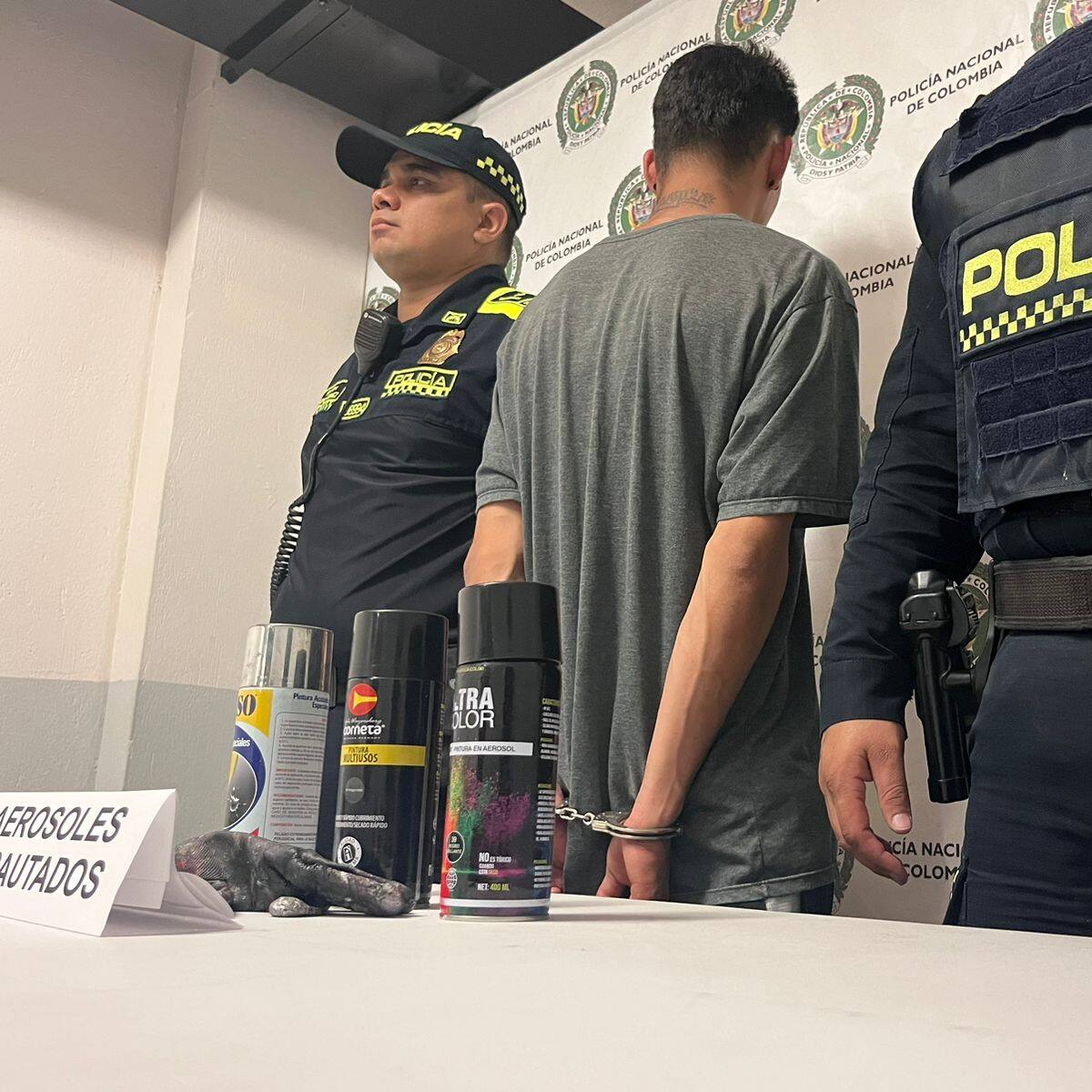 De nuevo vandalizan el Metro de Medellín y el responsable fue capturado