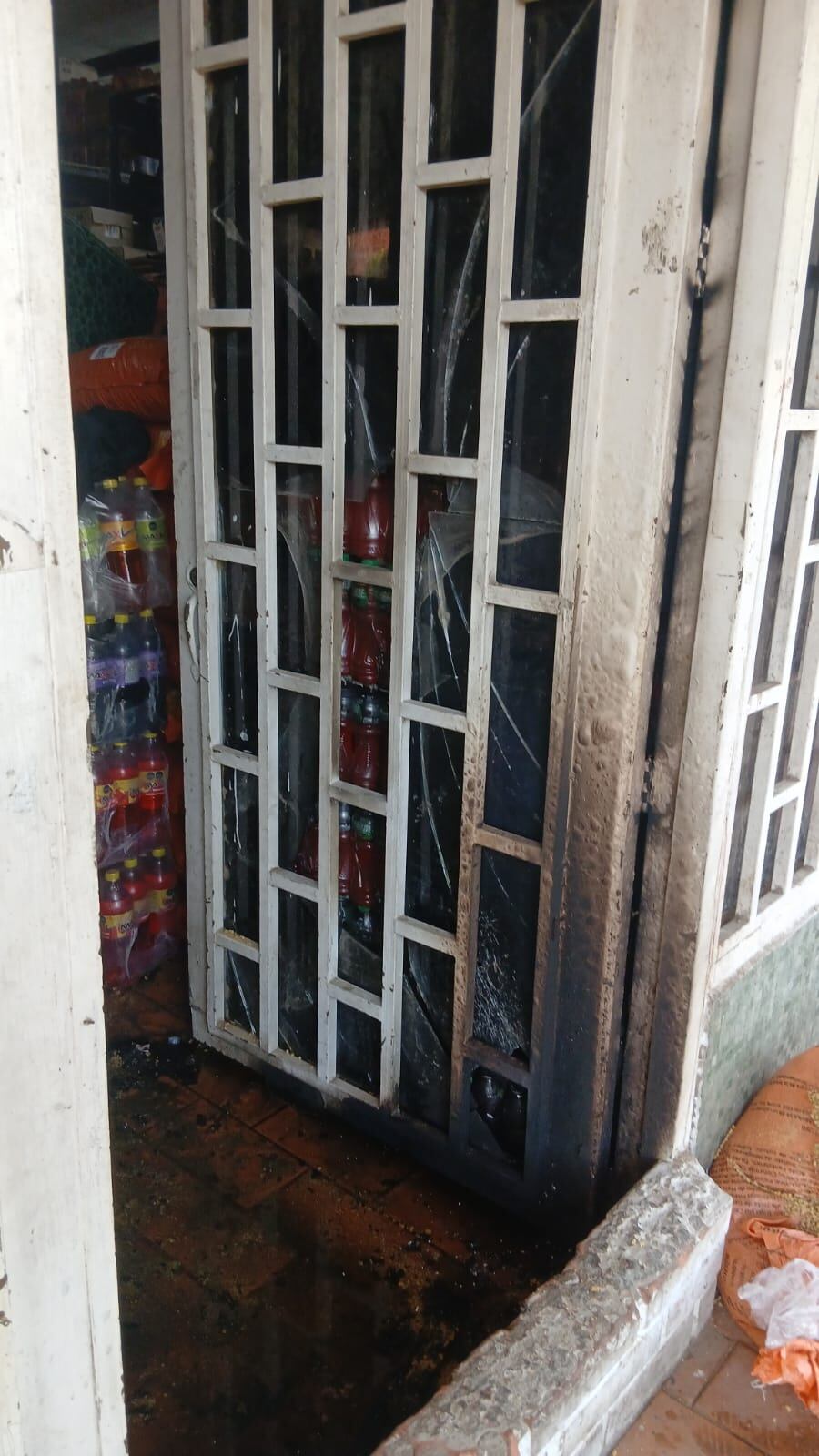 Establecimiento comercial atacado en La Parada, Villa del Rosario. / Foto: Cortesía.