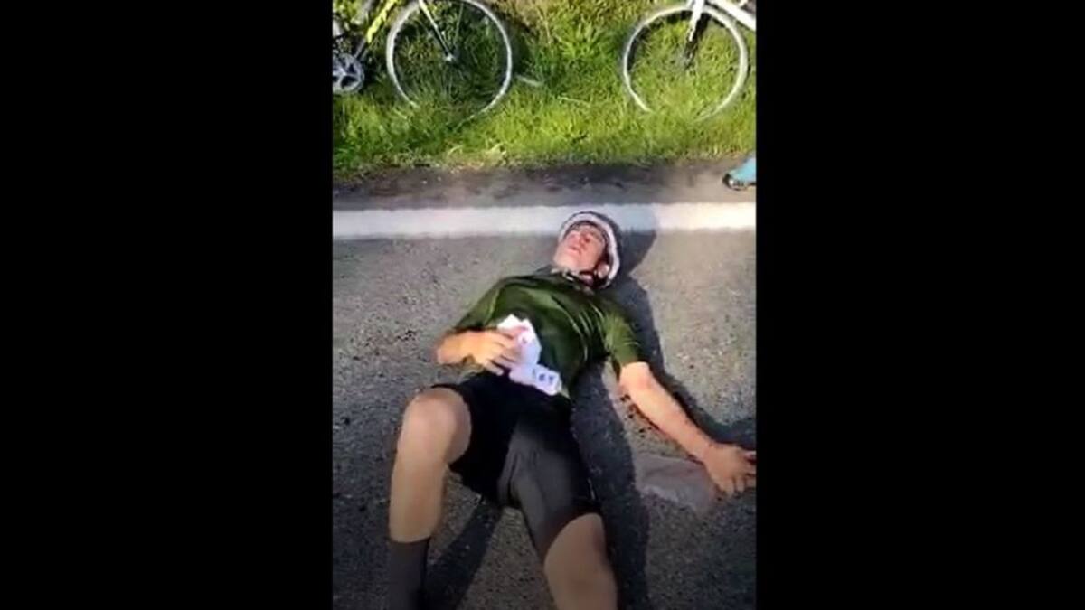 En el sector Alto de Minas de Caldas un bus atropelló a un ciclista
