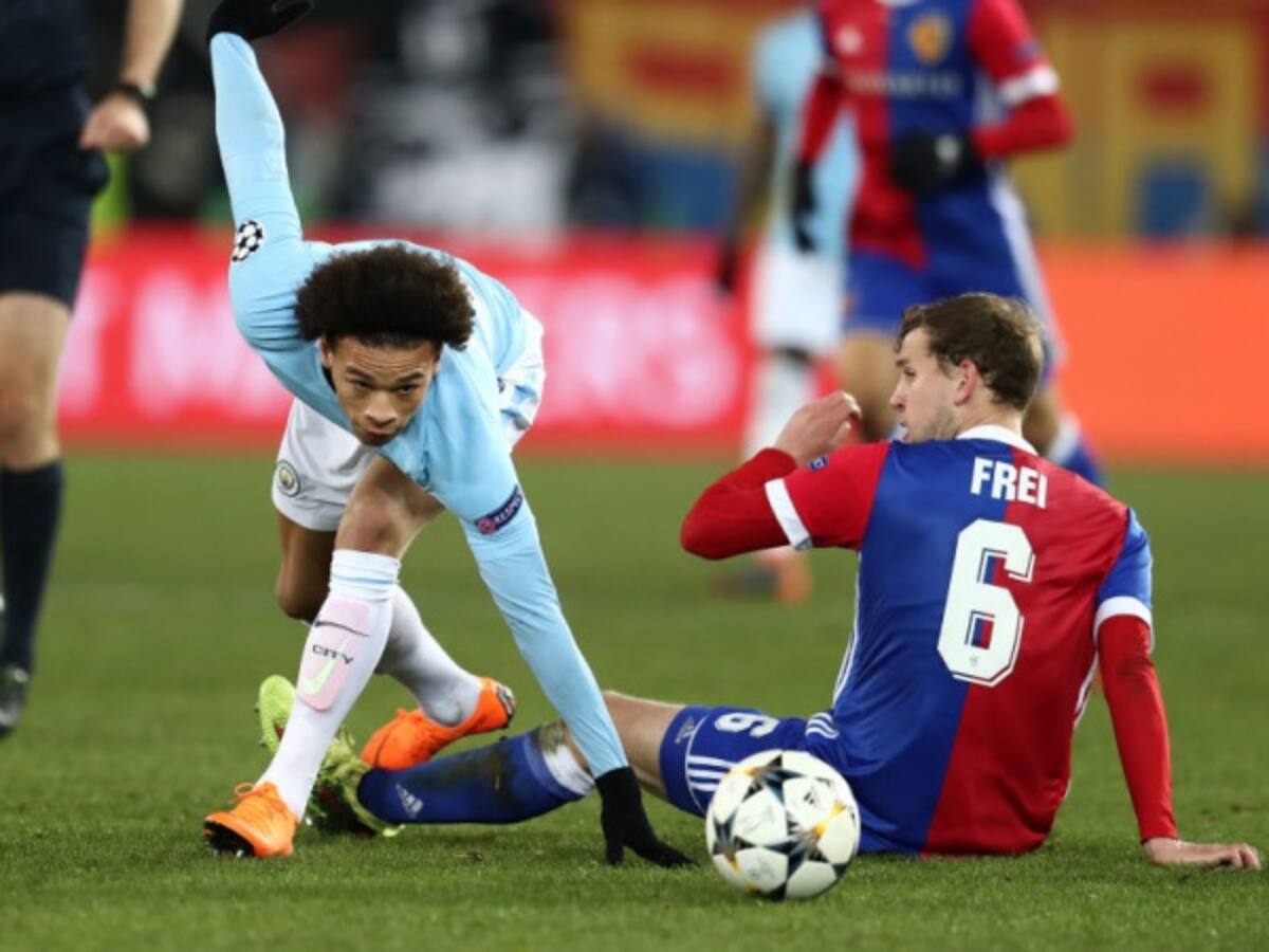 Manchester City (4) Vs. (0) Basilea, octavos de final Liga de Campeones