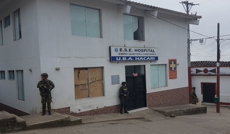 Las autoridades madrugaron a brindar el servicio de acompañamiento y vigilancia en estas áreas de vital interés para la comunidad.