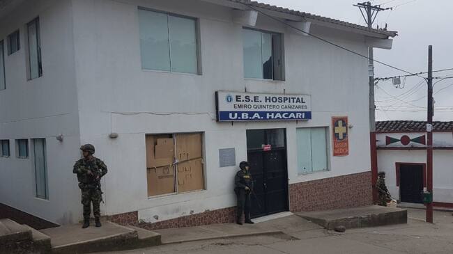 Las autoridades madrugaron a brindar el servicio de acompañamiento y vigilancia en estas áreas de vital interés para la comunidad.