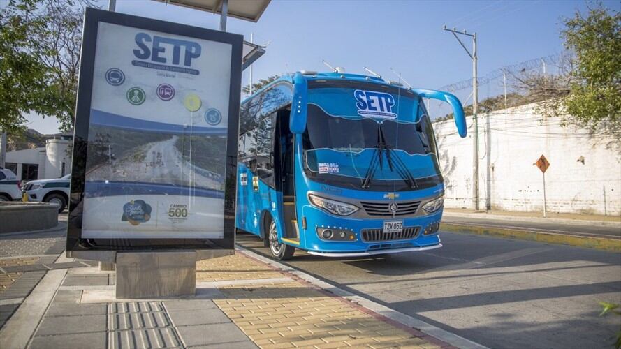 Buses de Santa Marta. Foto: SETP