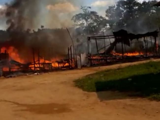Un incendio dejó sin hogar a dos familias en Remedios, Antioquia