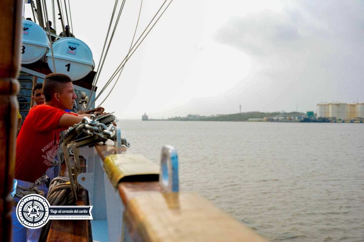 A bordo del Buque Gloria