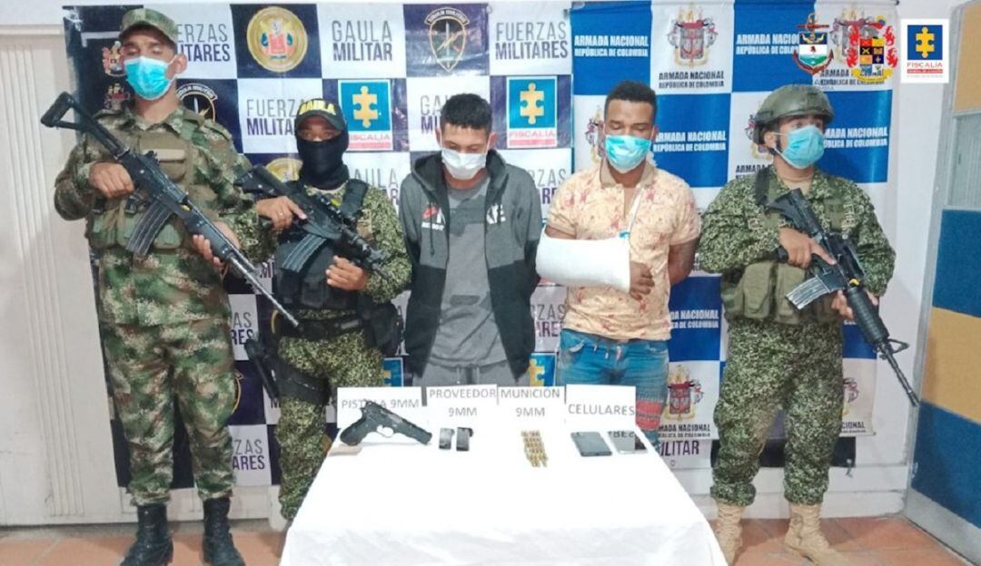 Los dos hombres que no aceptaron los cargos en las audiencias concentradas quedaron recluidos en la estación de Policía del municipio