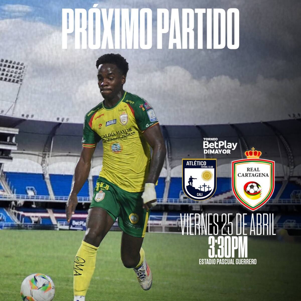 Real Cartagena visita este viernes a Atlético FC en Cali: conozca las novedades