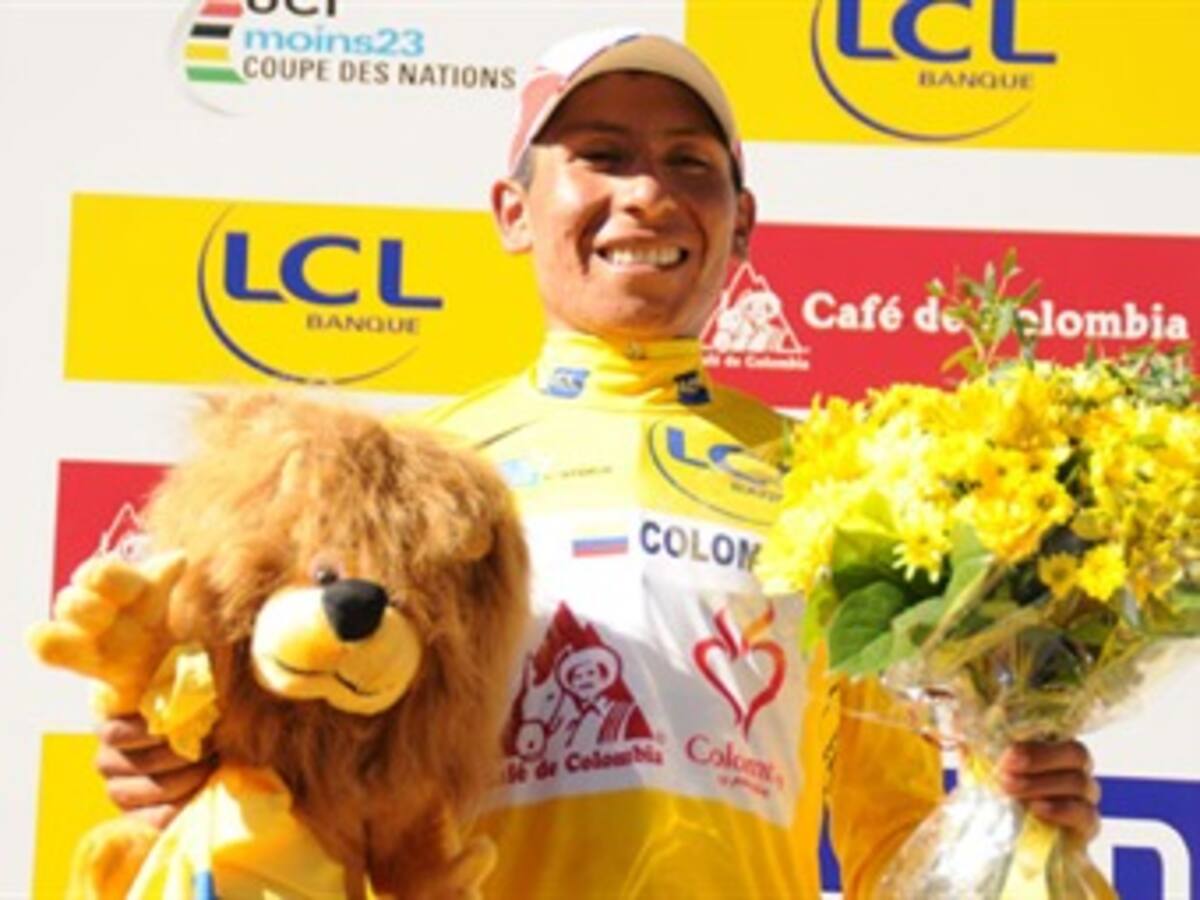 Le roban en Tunja la bicicleta al campeón del Tour de L´Avenir