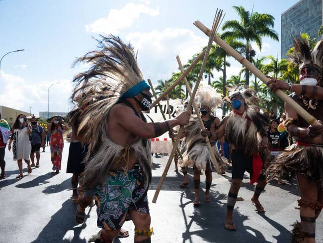 Indígenas brasileños.  Foto: Getty