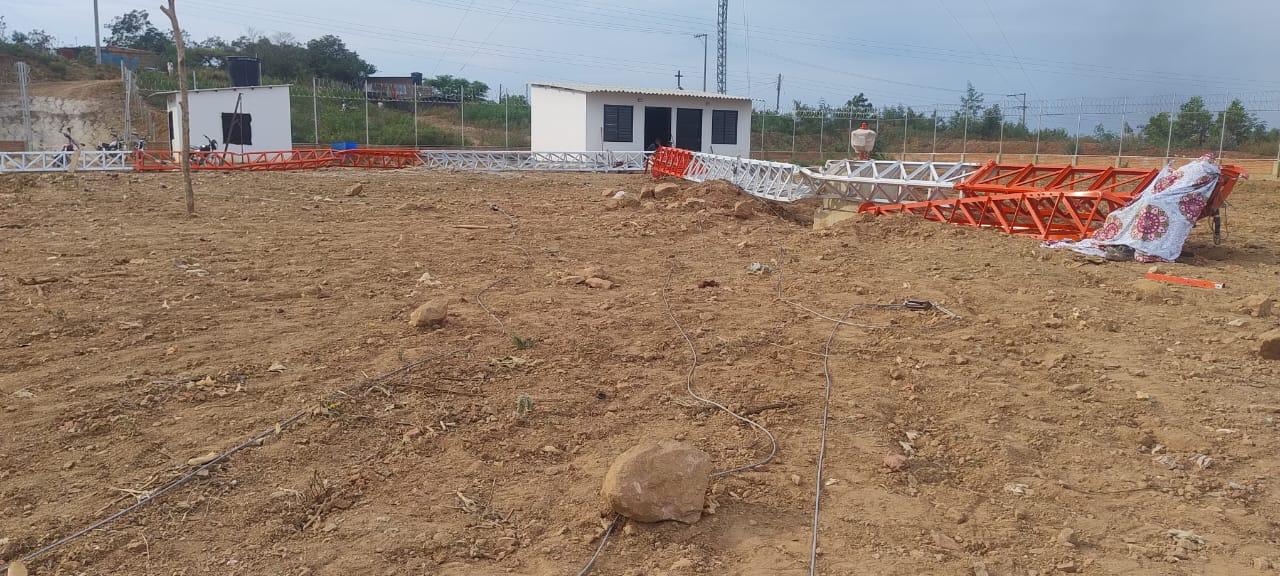 Colapso en torre de comunicaciones en zona rural de Cúcuta. / Foto: Cortesía.