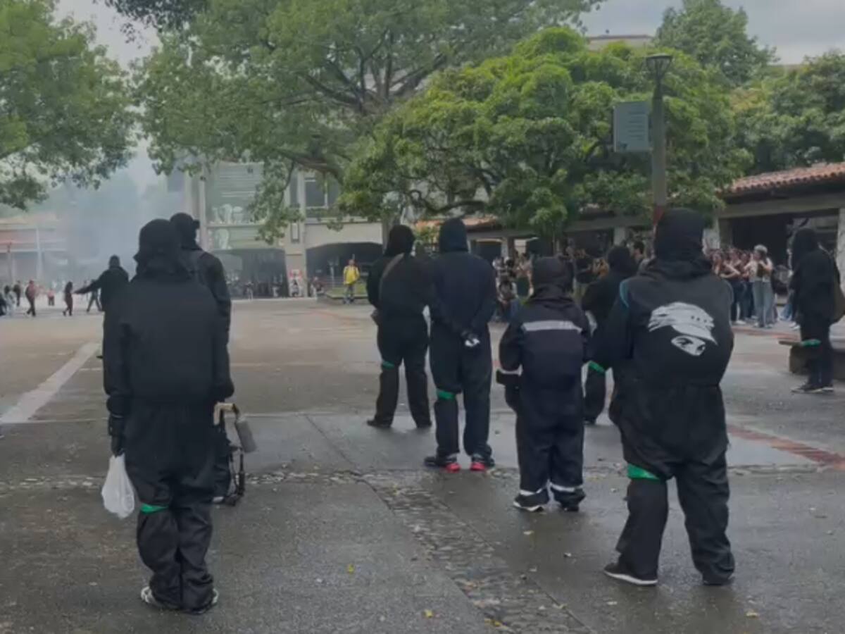 Dos personas fueron capturadas tras disturbios en la Universidad de Antioquia