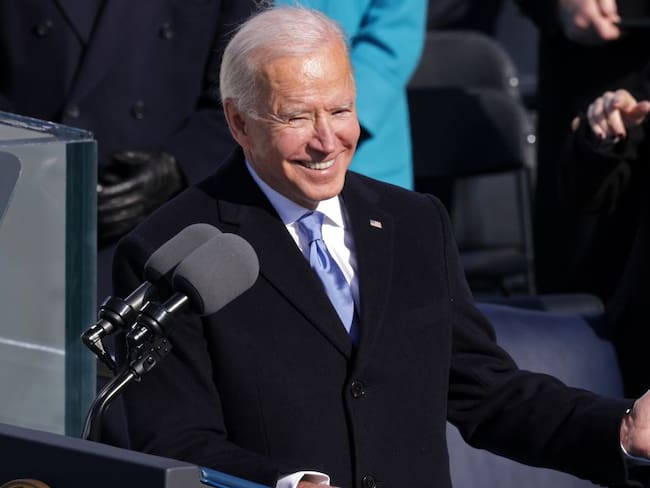  Joe Biden durante su toma de posesión a la presidencia de los Estados Unidos.