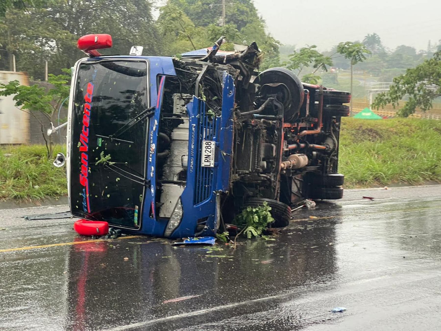 Bus accidentado en Ibagué
